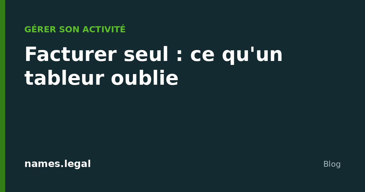 Fatturare da soli: cosa dimentica un foglio di calcolo